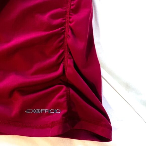 ExOfficio Women’s Micria Cap Sleeve Burgundy Size Medium - Picture 5 of 9